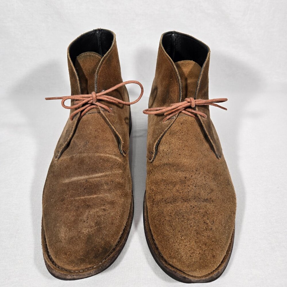 THURSDAY BOOT CO. The Scout Chukka Cognac Suede Thrusted Boots Men's Size 10.5. - Picture 4 of 17